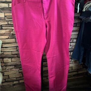 GAP Pink Slim City Crop Bi-stretch Pants